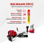 Balwaan Krishi Side Pack Brush Cutter BX-35 Pro | Powerful 35cc Engine - Image 9