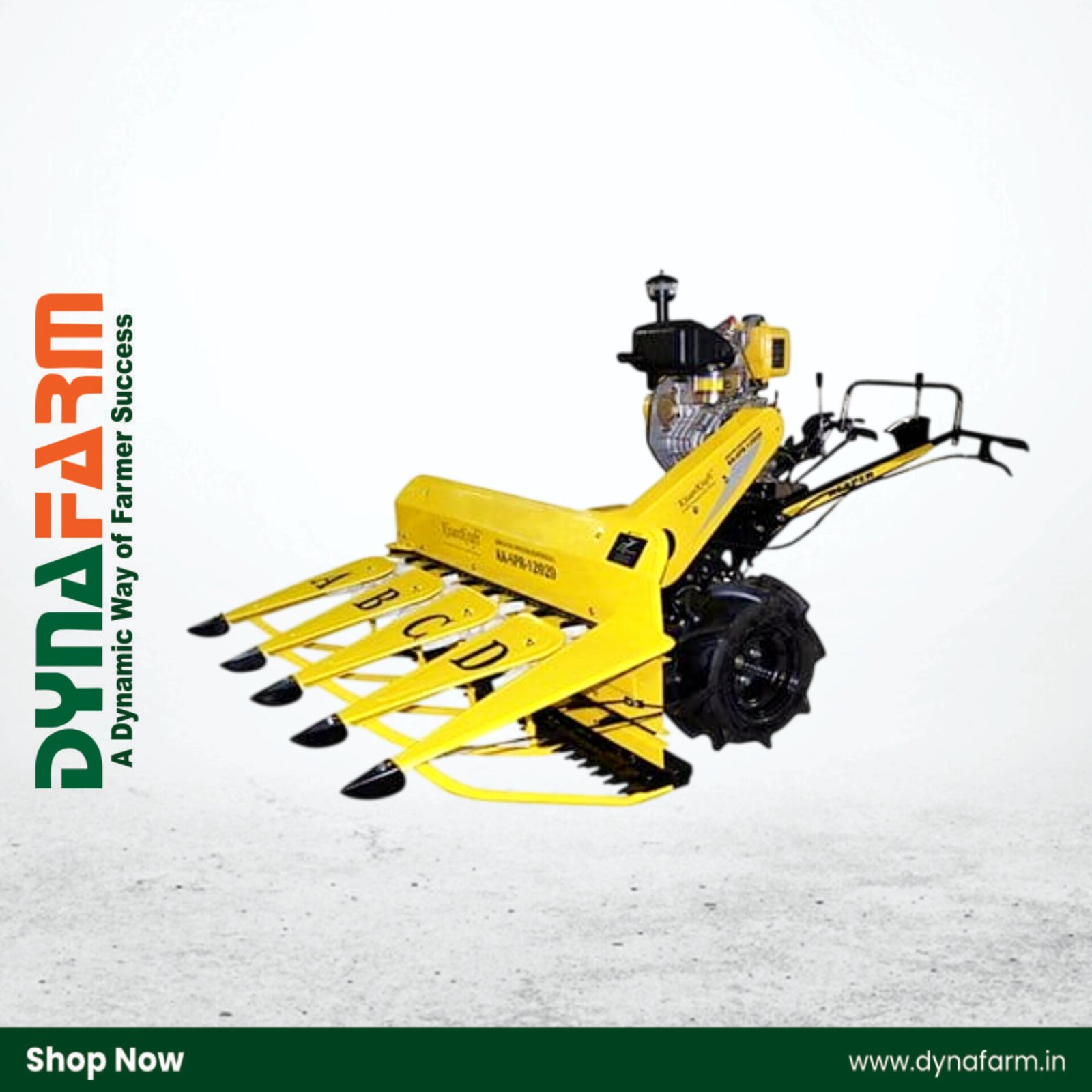 InShot_20260207_120829103.jpg AGRI HARVESTER REAPER — SELF PROPELLED (DIESEL, RECOIL START)KK-SPR-1202D - Image 1