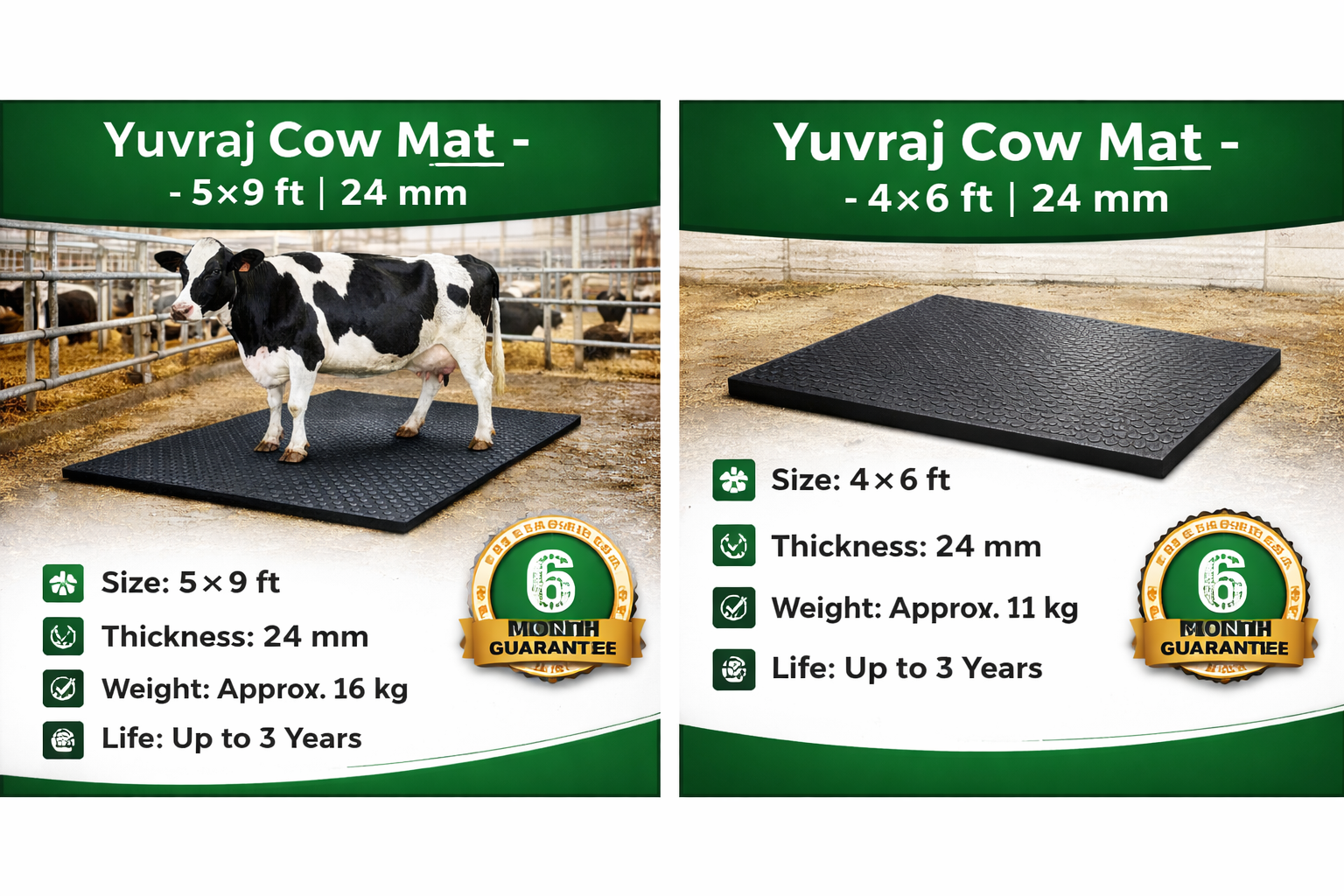 ChatGPT Image Mar 16, 2026, 06_35_06 PM Yuvraj Cow Rubber Mat – Heavy Duty Dairy Farm Flooring - Image 1