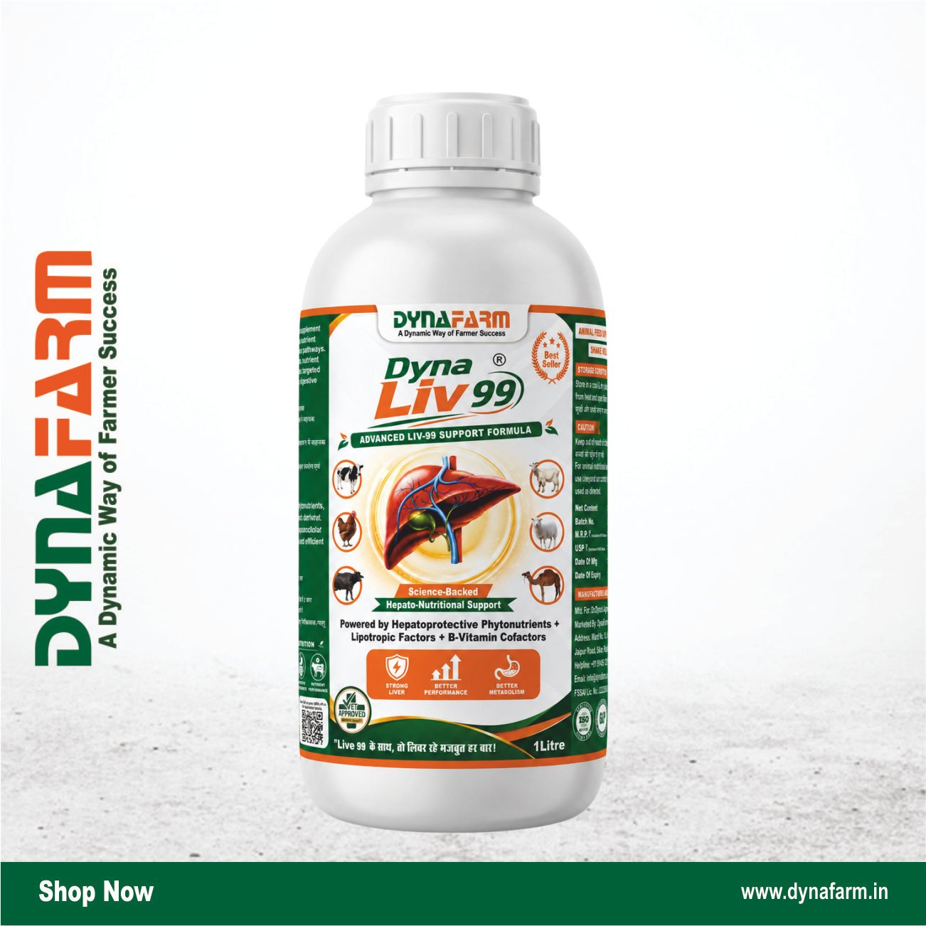 dyna liv 99.jpg Dyna Liv 99 – Advanced Liver Tonic & Hepato-Metabolic Support for Livestock - Image 1