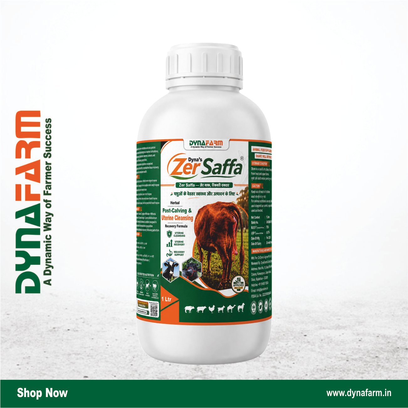 zer saffa.jpg Zer Saffa – Advanced Uterine Cleansing & Post-Calving Recovery Support - Image 1