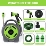 Neptune Mini Hose Reel – 10m Heavy-Duty Hose with 7-in-1 Spray Nozzle - Image 5