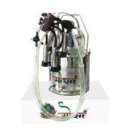 GODHAN GS 350 Single Bucket Automatic Milking Machine With Engine | 1 HP Motor | 350 LPM Pump | 25 Litre SS 304 Bucket | 8L Vacuum Tank - Image 3