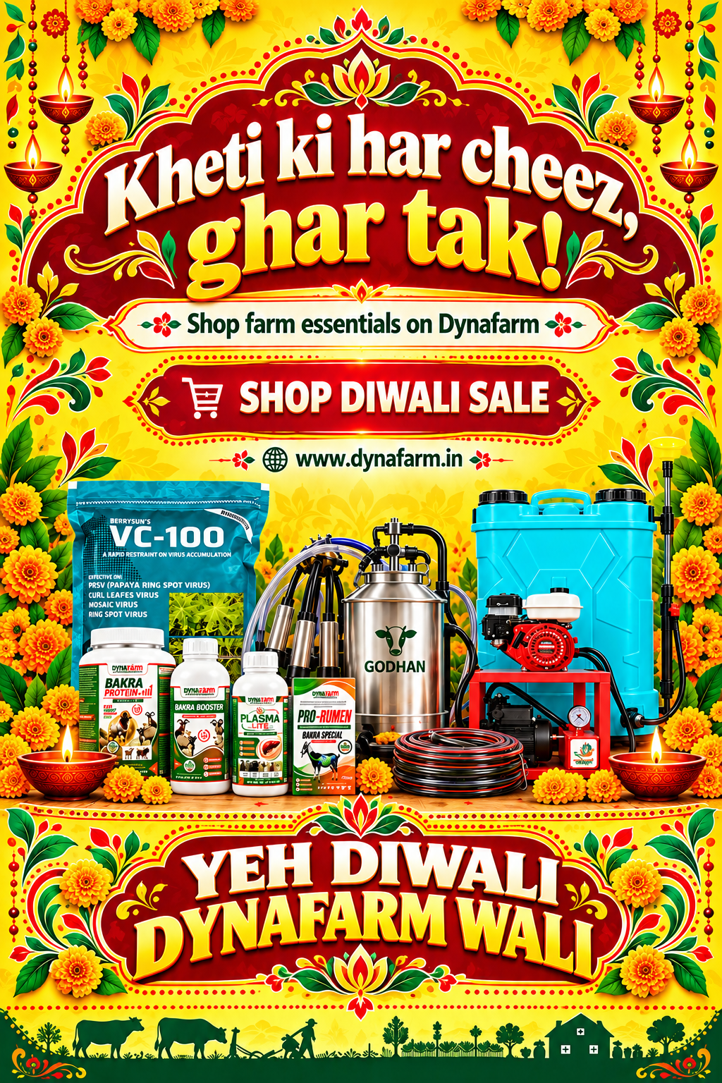 Dynafarm - Diwali farm essentials by Dynafarm