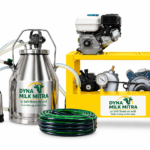 Dyna Milk Mitra DF-350 Pro Single Bucket Milking Machine with Engine – For Cows and Buffaloes