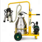 Dyna Milk Mitra DF-120 Oil Trolley Milking Machine – Single Bucket Milking Machine for Cows and Buffaloes