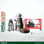 GODHAN GS-200 Oil Single Bucket Milking Machine for Cow & Buffalo | 1 HP Motor | 200 LPM Pump | 25 Litre Bucket | 1 Year Warranty