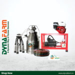 GODHAN GS 200 Oil With Engine Automatic Milking Machine | 1 HP Motor | 200 LPM Pump | 25 Litre SS 304 Bucket | 1 Year Warranty