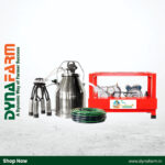 GODHAN GS 350 Automatic Milking Machine for Cow & Buffalo | 1 HP Motor | 350 LPM Pump | 25 Litre SS 304 Bucket | Single & Double Bucket