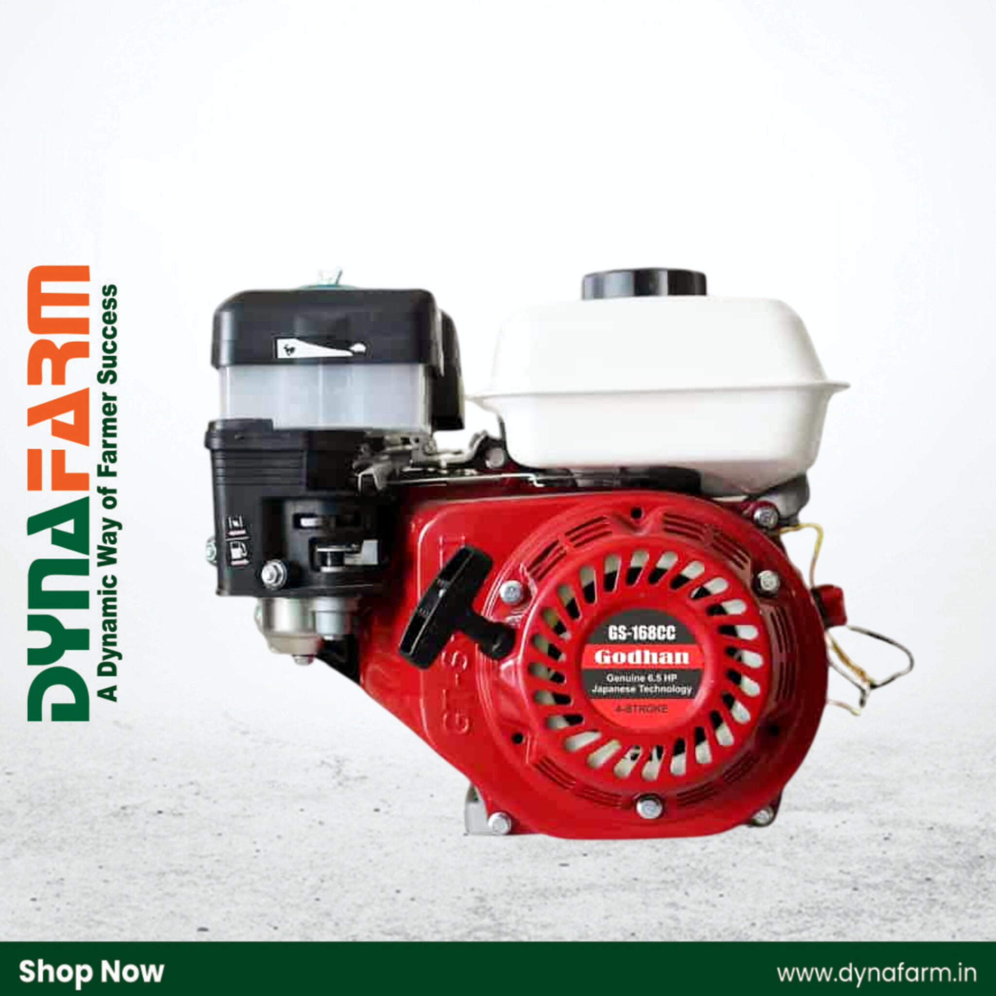 InShot_20261015_163120689.jpg Godhan Engine 6.5 HP | Air-Cooled Petrol Engine - Image 1