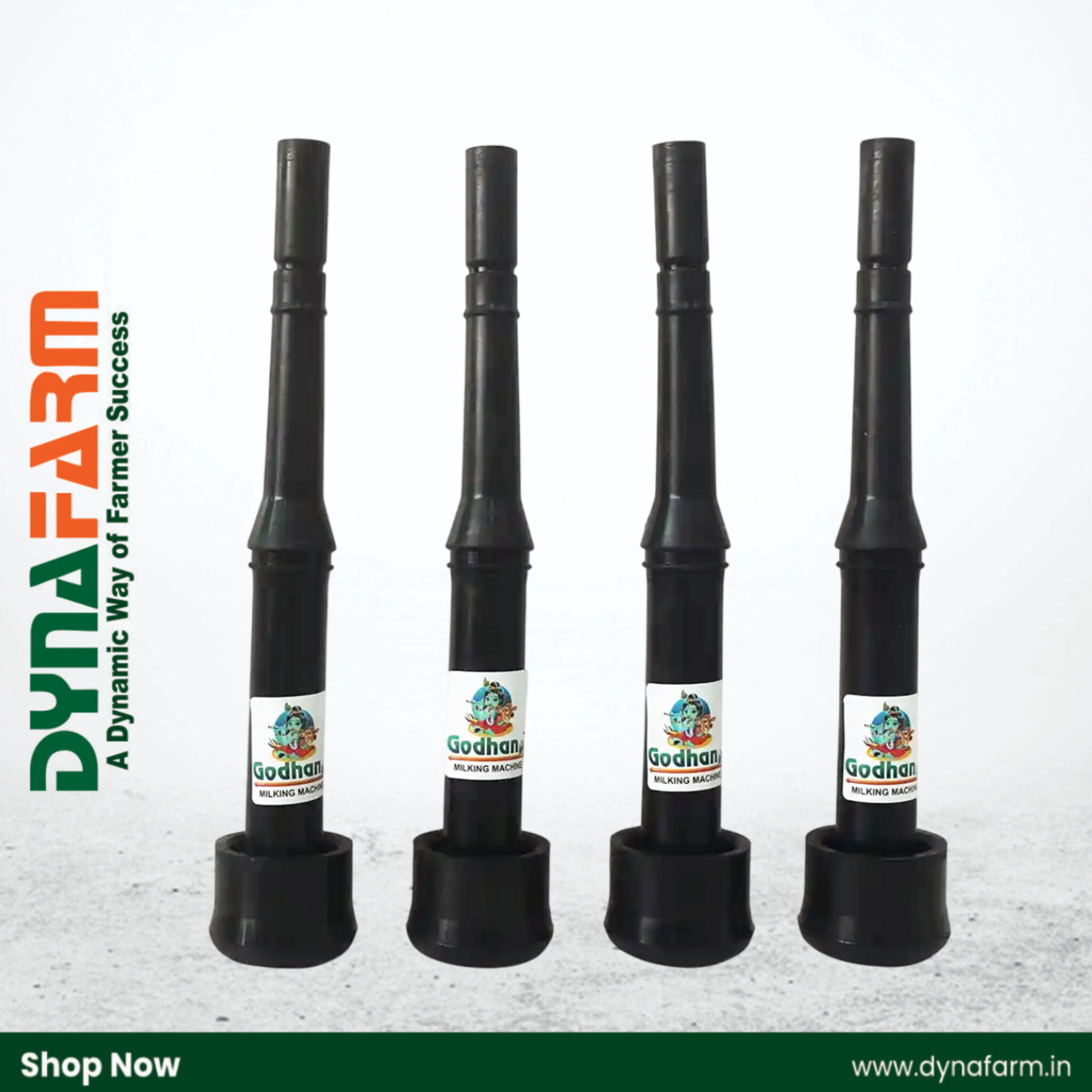 InShot_20261017_162823955.jpg Godhan Buffaloes Liner 27mm (4 Piece) | Black Silicone Rubber | Milking Machine Liners - Image 1